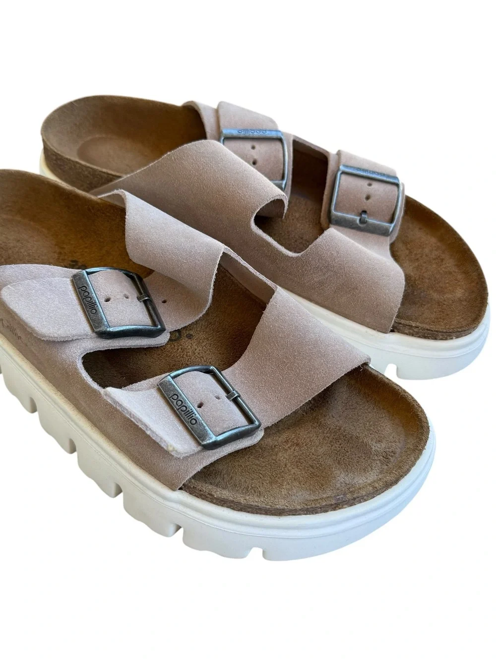Papilio by Birkenstock chunky platform Arizona sandals women’s 38 - size 7